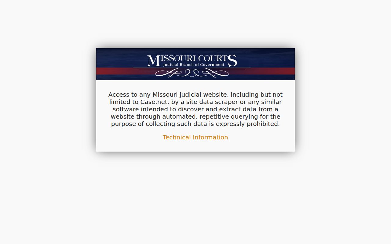 Jasper County case search Missouri Case.net public search entry point